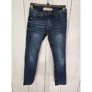 Huntington Beach Size 8 Skinny Fit Stretch Denim Straight Dark Wash Womens Jeans